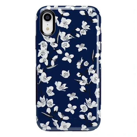 Floral Forest | Navy Cherry Blossom Floral Case