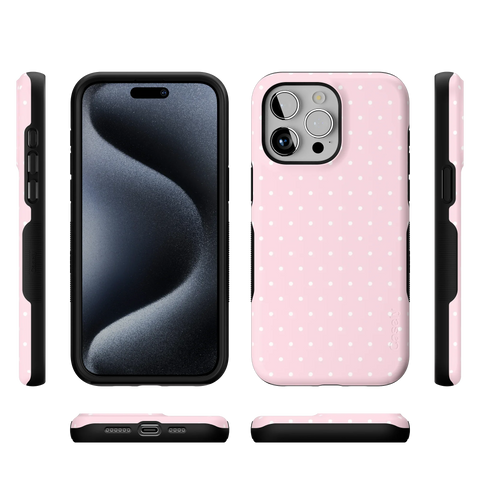 On the Dot | Pink & White Polka Dot Case
