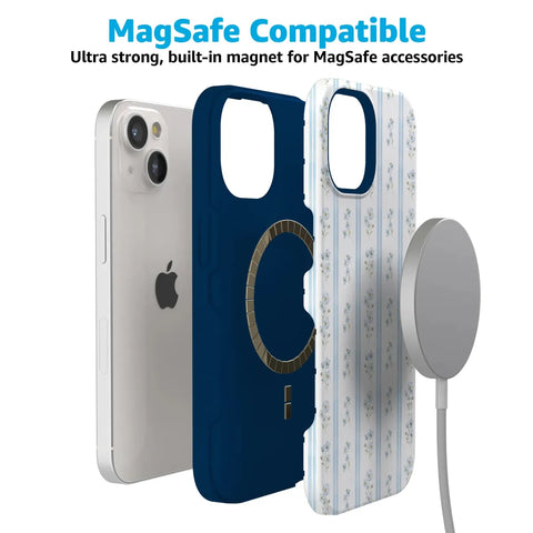 Cottage Stripe | Blue Floral Case
