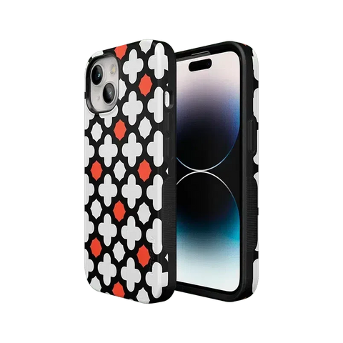 Red Lattice Tile | High Contrast Design Case