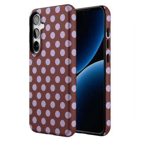Spotted in SoHo | Burgundy Polka Dot Case