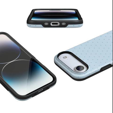 On the Dot | Blue Monochrome Polka Dot Case