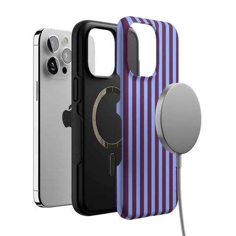 Perfect Stripes | Purple & Blue Stripes Case