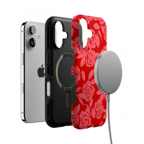 Final Rose | Red & Pink Floral Case