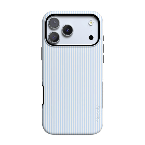 Stripes and the City | Light Blue Pinstripe Case