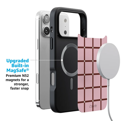 Uptown Gridlock | Pink Checkerboard Case