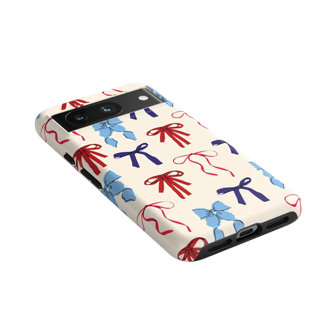 American Girlie | Red White & Blue Bows Case