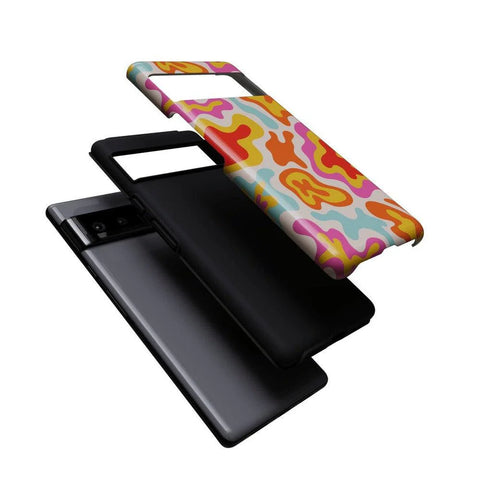 Tropical Color Splash | Abstract Retro Google Pixel Case