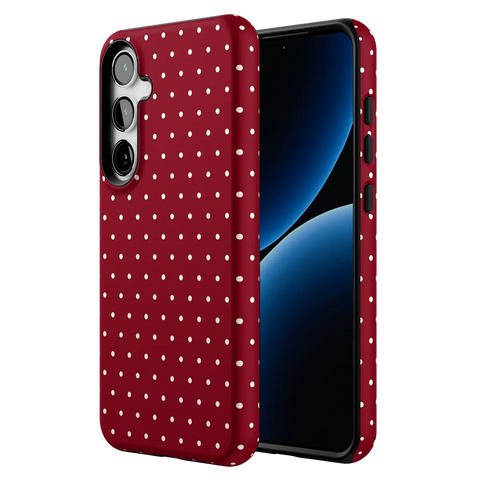 On the Dot | Maroon Polka Dot Case