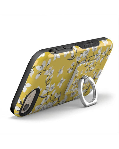 Floral Forest | Yellow Cherry Blossom Floral Phone Ring