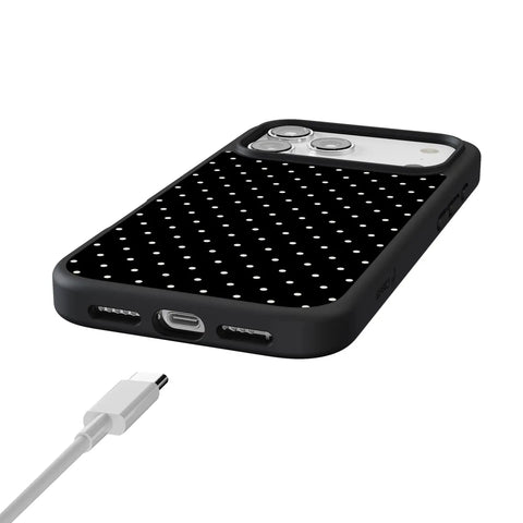 On the Dot | White Polka Dot Case
