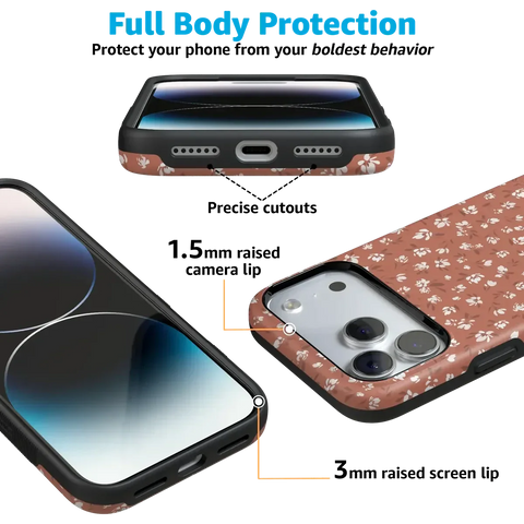 Mocha Meadow | Tiny Flowers Case
