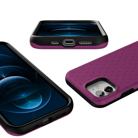 On the Dot | Plum Polka Dot Case