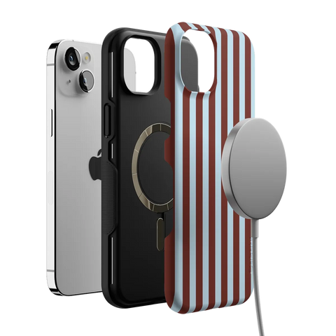 Sunday in Brooklyn | Blue Stripes Case