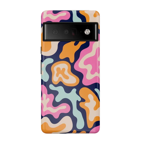 Midnight Color Splash | Abstract Retro Google Pixel Case