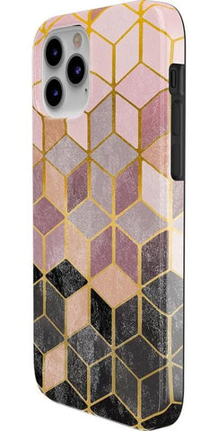 Stepping Up | Geo Rose Gold Marble Case