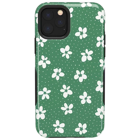 Flower My World | Jade Green Floral Case