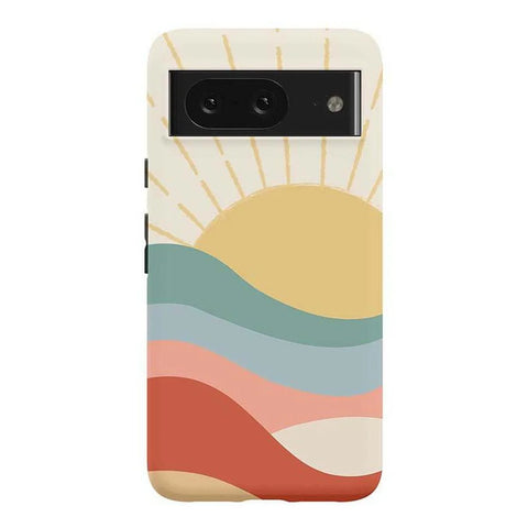 Here Comes the Sun | Colorblock Sunset Google Pixel Case