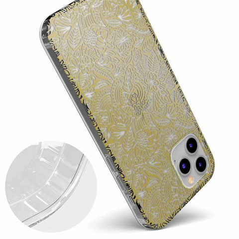 Floral Mandala | Rose Gold Clear Case