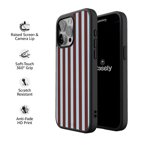 Sunday in Brooklyn | Blue Stripes Case