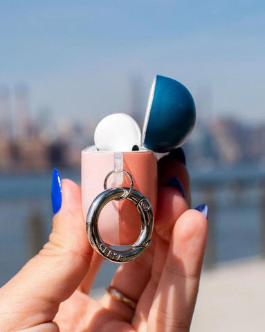 Pink & Navy Blue | Colorblock AirPods Case