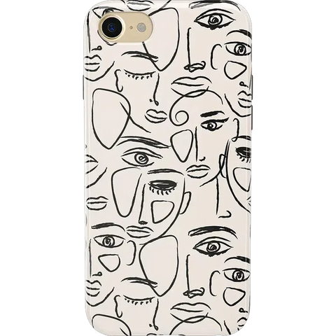We're All Human | Minimal Face Art Case