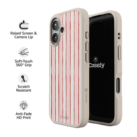 Pretty in Pastel | Blush Stripes Case