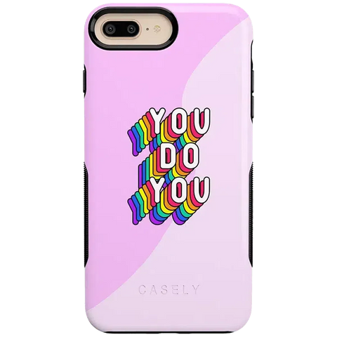 YOU DO YOU | Purple Print iPhone Case