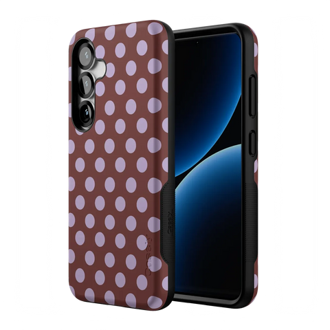Spotted in SoHo | Burgundy Polka Dot Case