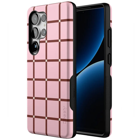 Uptown Gridlock | Pink Checkerboard Case