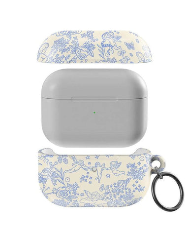 Cupid's Canvas | Periwinkle Floral AirPods Case