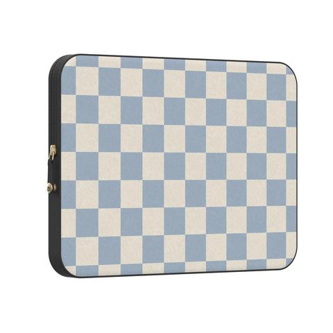 Fit Check | Light Blue Checkerboard Laptop Case