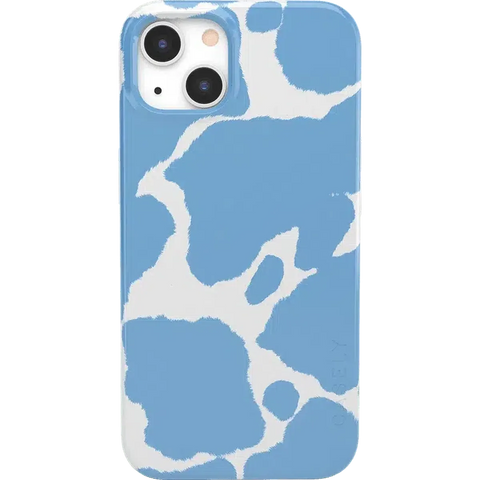 Current MOOd | Light Blue Cow Print Case