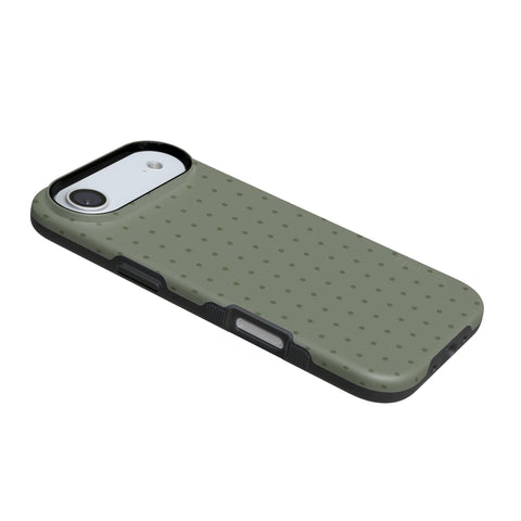 On the Dot | Olive Green Polka Dot Case