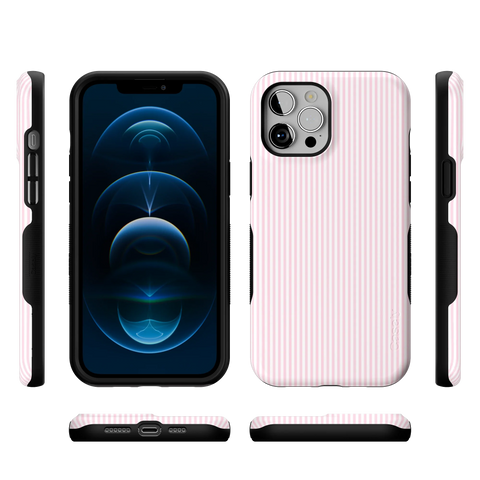 Stripes and the City | Light Pink Pinstripe Case