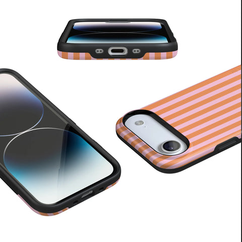 Perfect Stripes | Orange & Pink Stripes Case