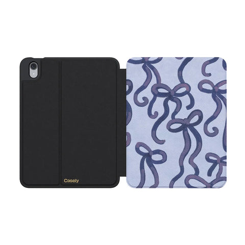 Love Me Knot | Blue Bow iPad Case