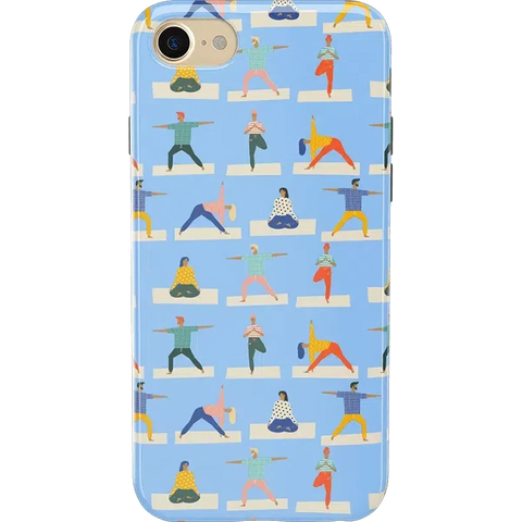 Go with the Flow | Light Blue Yoga Case