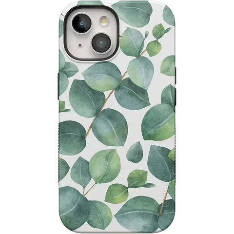 Leaf Me Alone | Green Floral Print Case