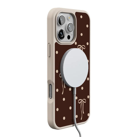 Teddy Bows | Brown Polka Dot Case