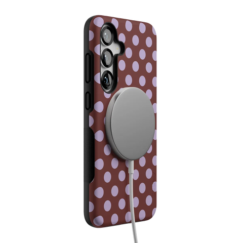 Spotted in SoHo | Burgundy Polka Dot Case