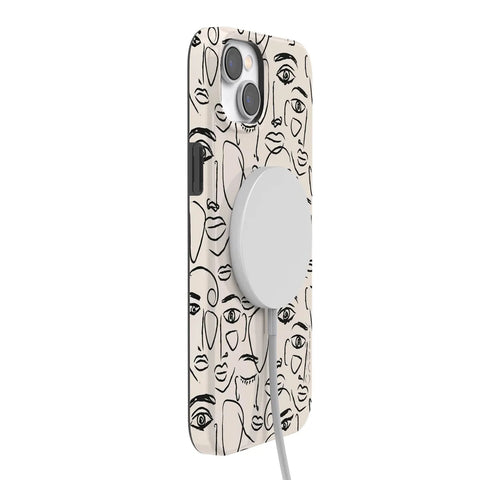 We're All Human | Minimal Face Art Case