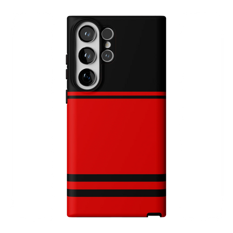 Storm Warning | Black & Red Stripes Case