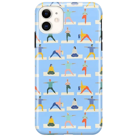 Go with the Flow | Light Blue Yoga Case