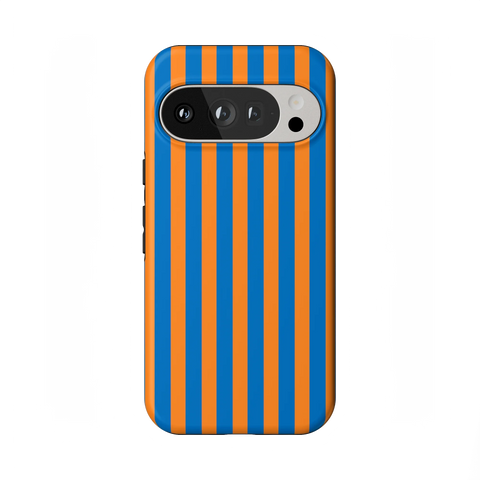 Go New York | Blue & Orange Stripes Case