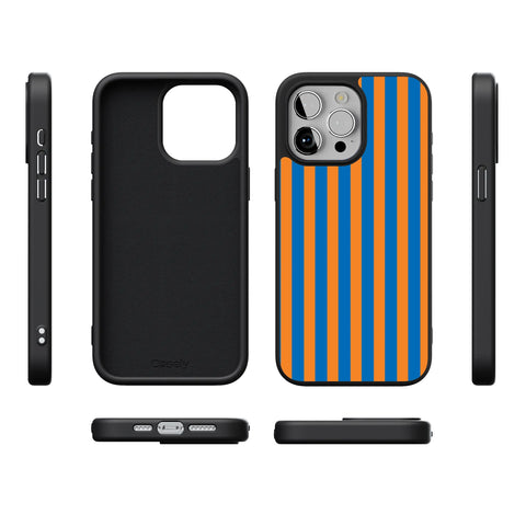 Go New York | Blue & Orange Stripes Case