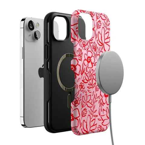 Blush Garden | Floral Doodle Case
