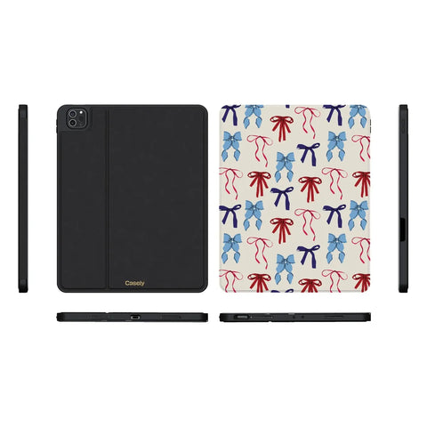 American Girlie | Red White & Blue Bows iPad Case
