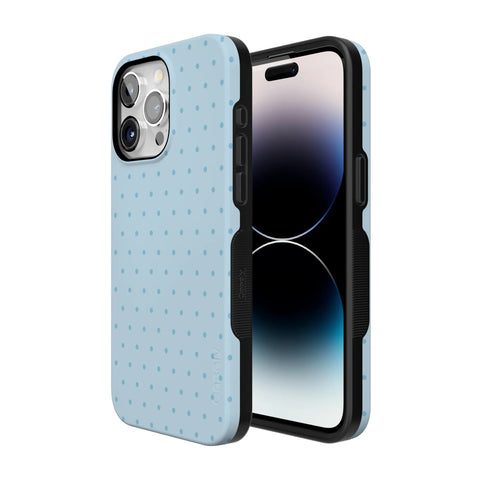 On the Dot | Blue Monochrome Polka Dot Case