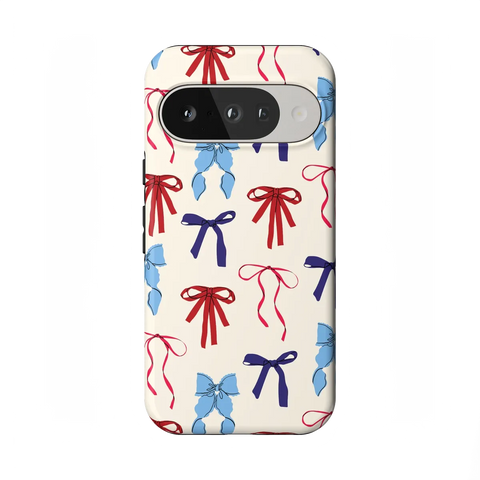 American Girlie | Red White & Blue Bows Case